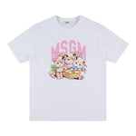 Msgm T-Shirt Girocollo Tinta Unita con Stampa per Bambina S5MSJGTH109 BIANCO MSGM 