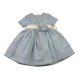 TETO E TATTA abito mezza manica tinta unita Azzurro per Neonata VE6727 AZZURRO TETO E TATTA 