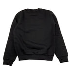 DANIELE ALESSANDRINI felpa girocollo tinta unita con stampa Nero per Bambino 1231F00077X NERO DANIELE ALESSANDRINI 