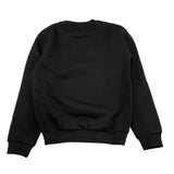 DANIELE ALESSANDRINI felpa girocollo tinta unita con stampa Nero per Bambino 1231F00077X NERO DANIELE ALESSANDRINI 