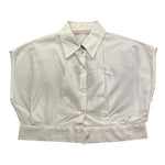 Nunzia Corinna Camicia Giromanica Tinta Unita per Bambina NJ4015695 BIANCO NUNZIA CORINNA 