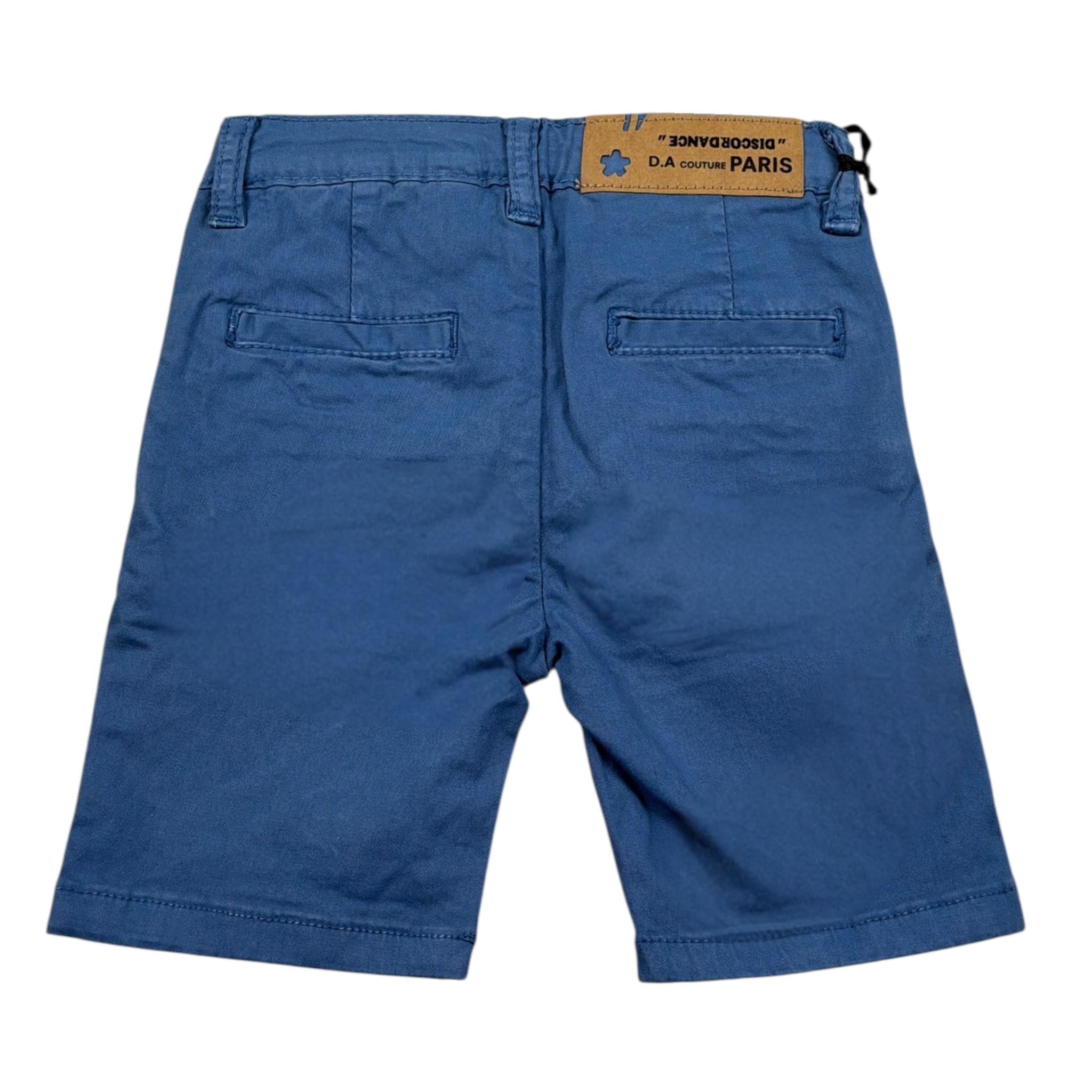 Daniele Alessandrini Bermuda tinta unita con Girovita Regolabile Blu per Neonato 1296P0834X BLU DANIELE ALESSANDRINI 