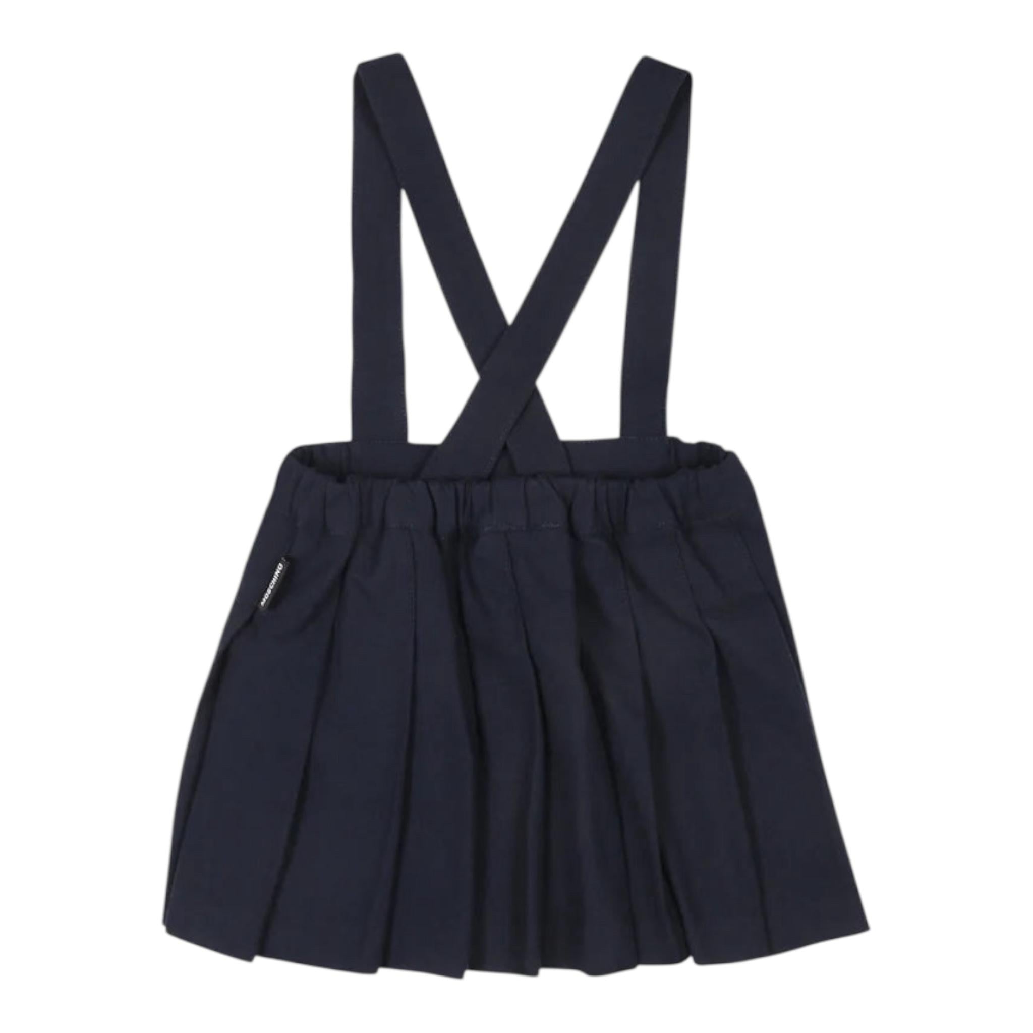 MOSCHINO completo 2 pezzi camicia-salopette Bianco/blu per Neonata MDK02U BIANCO/BLU MOSCHINO 