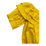 Naida Camicia Mezza Manica Tinta Unita per Bambina NACA152 GIALLO NAIDA 