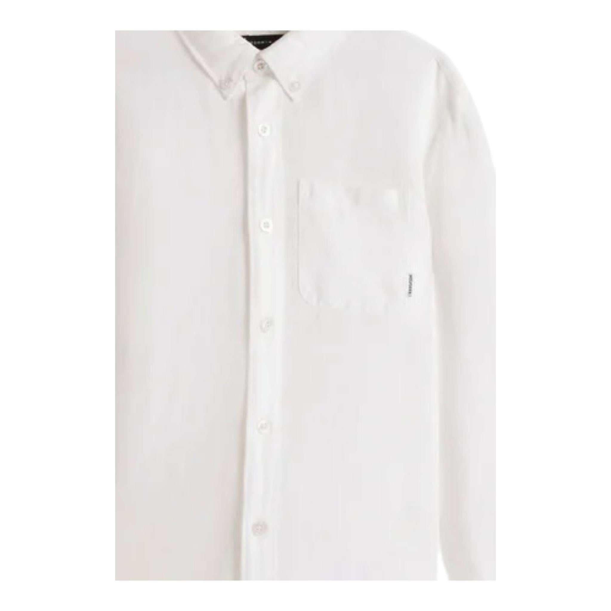 Tommy Hilfiger Camicia Manica Lunga Tinta Unita per Bambino KB0KB09550X BIANCO TOMMY HILFIGER 