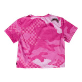 Sprayground T-Shirt Fantasia Militare Rosa Per Bambina
