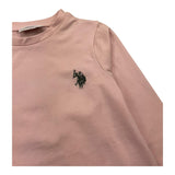 U.S. POLO ASSN shirt girocollo tinta unita con logo Rosa per Bambina US40668 ROSA U.S. POLO ASSN 
