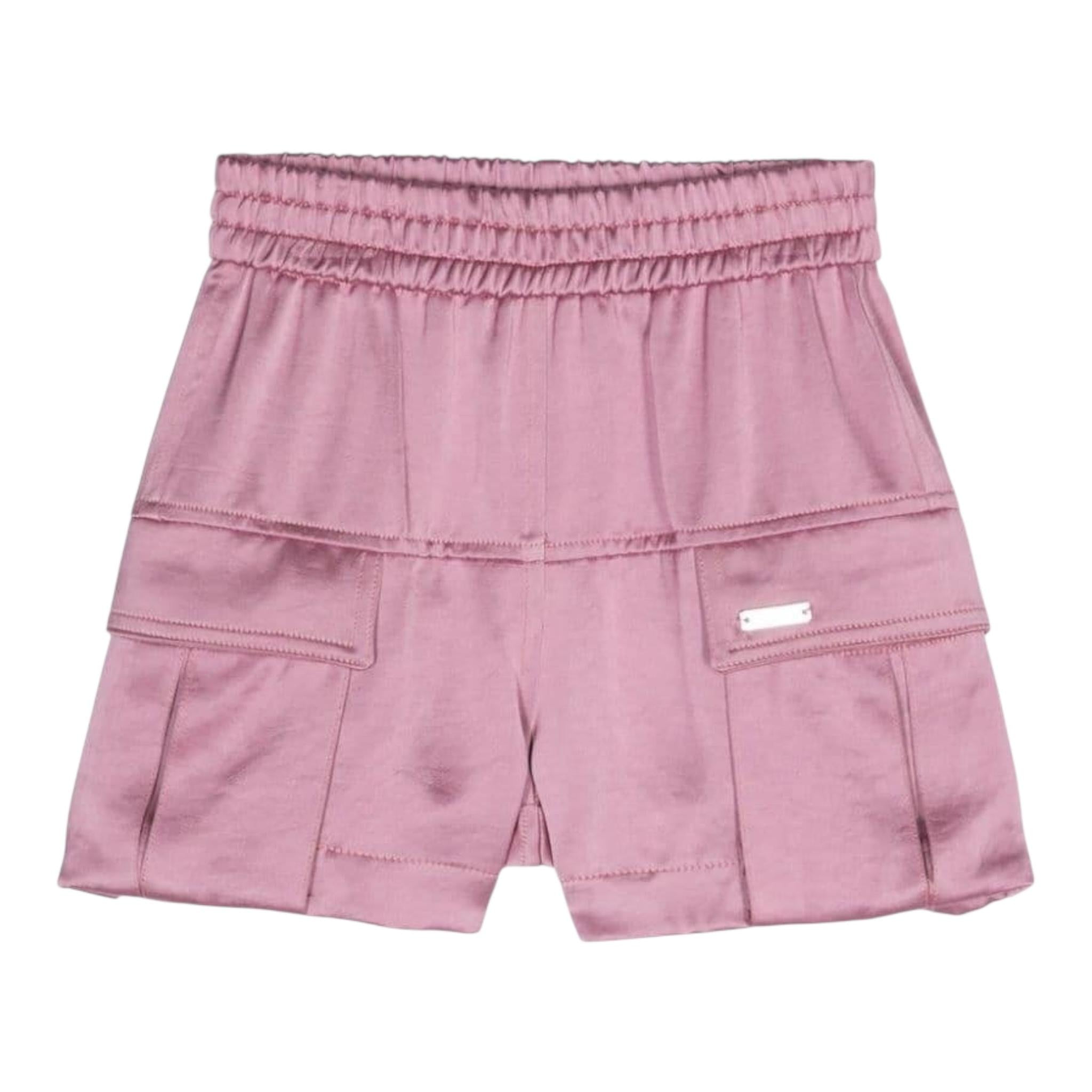 Monnalisa Short Tinta Unita con Elastico In Vita per Neonata 17D405N ROSA MONNALISA 