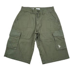 U.S. Polo Assn Bermuda Tinta Unita con Tasconi per Bambino US41543001 VERDE U.S. POLO ASSN 