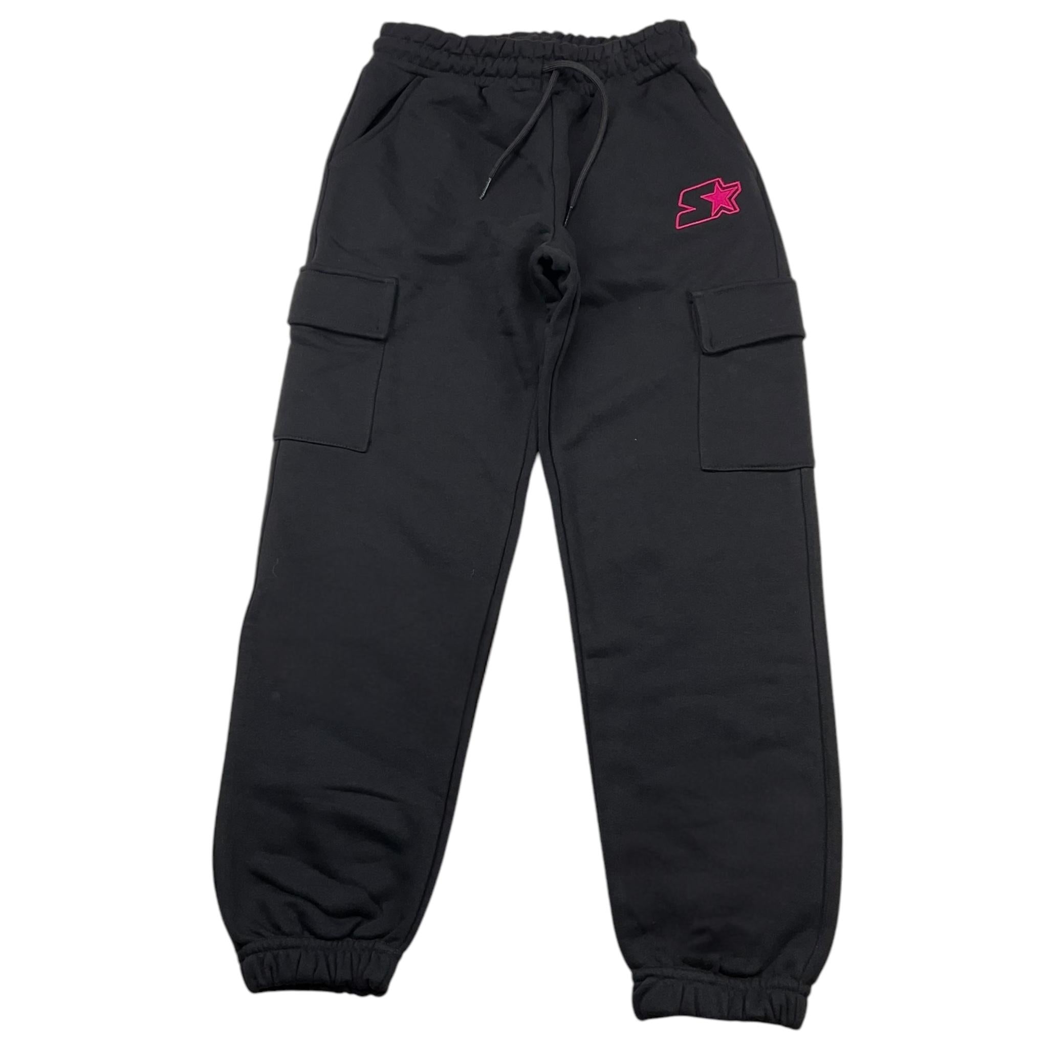 STARTER pantalone tuta tinta unita con ricamo logo Nero per Bambina 3208 NERO STARTER 