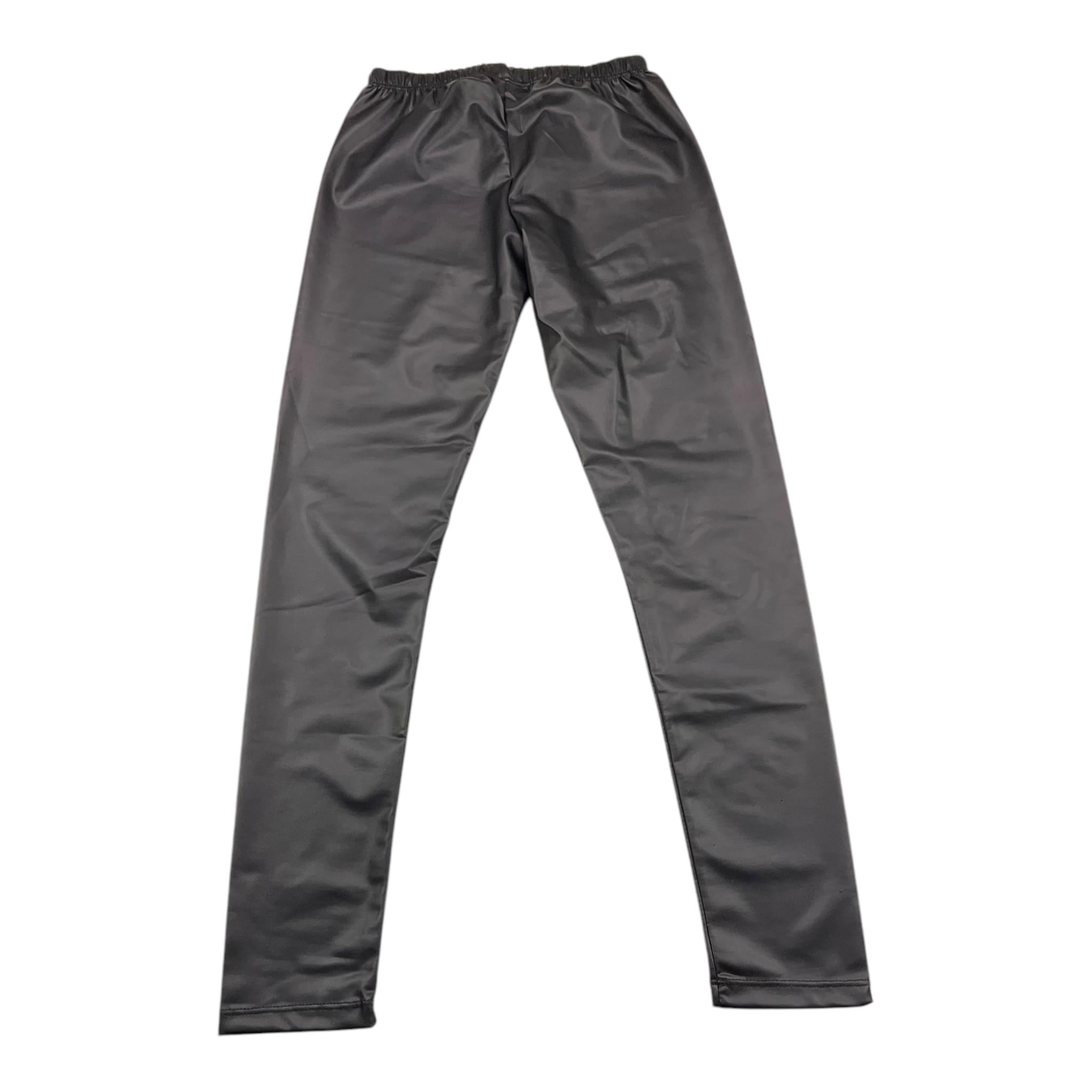 LU LU BY MISS GRANT leggins tinta unita in ecopelle Nero per Bambina LL3175 NERO LU LU BY MISS GRANT 