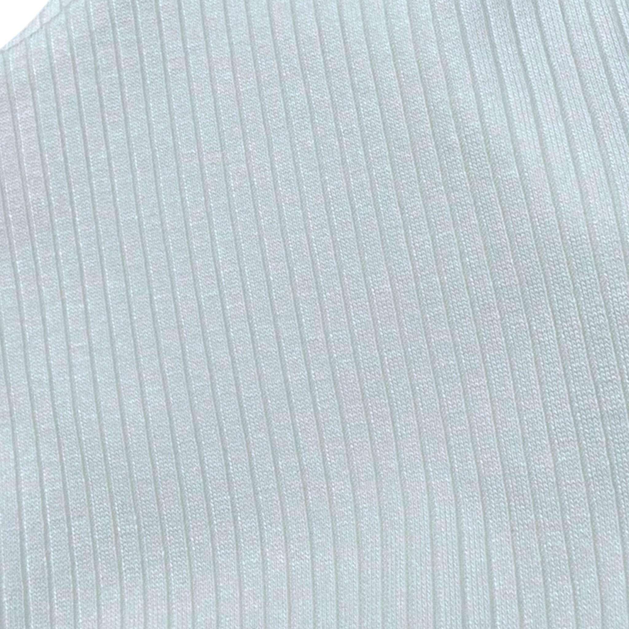 Imperial Kids Top Tinta Unita A Costine per Bambina M023070G75 BIANCO IMPERIAL KIDS 