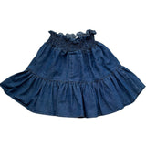 Le Bebe Gonna Tinta Unita con Elastico In Vita per Neonata LBG6421 BLU LE BEBE 