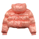 MOSCHINO giubbino tinta unita con zip e cappuccio Rosa per Bambina HDS053 ROSA MOSCHINO 