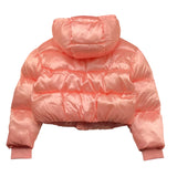 MOSCHINO giubbino tinta unita con zip e cappuccio Rosa per Bambina HDS053 ROSA MOSCHINO 