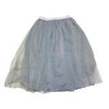 CAFFE' D'ORZO gonna tinta unita con tulle Grigio per Bambina ZV7A14 GRIGIO CAFFE' D'ORZO 