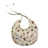 NINNAOH bavetta tinta unita con stampa Bianco/rosa per Neonata I2496 BIANCO/ROSA NINNAOH 