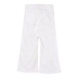 Twinset Pantalone Modello A Palazzo Tinta Unita per Bambina 251GJ2611X BIANCO TWINSET 