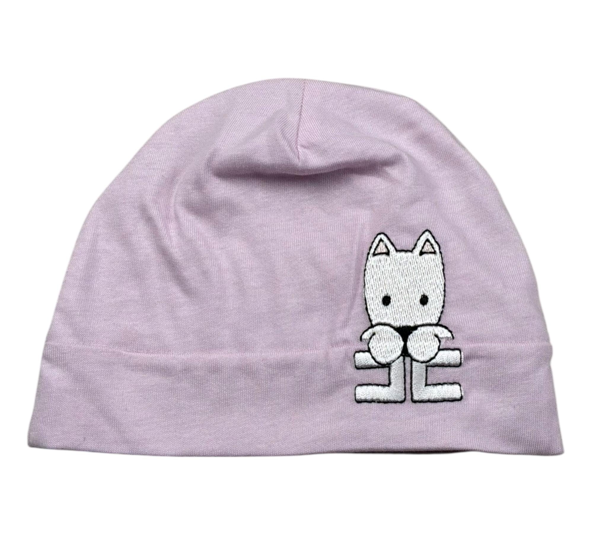 Elisabetta Franchi Cappello Tinta Unita con Ricamo per Neonata ENCP068X LILLA ELISABETTA FRANCHI 