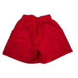 Monnalisa Short tinta unita In Pizzo Sangallo Rosso per Bambina 11C416 ROSSO MONNALISA 