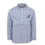 Dondup Camicia Tinta Unita con Fantasia A Righe per Bambino DMCA035X BIANCO/BLU DONDUP 