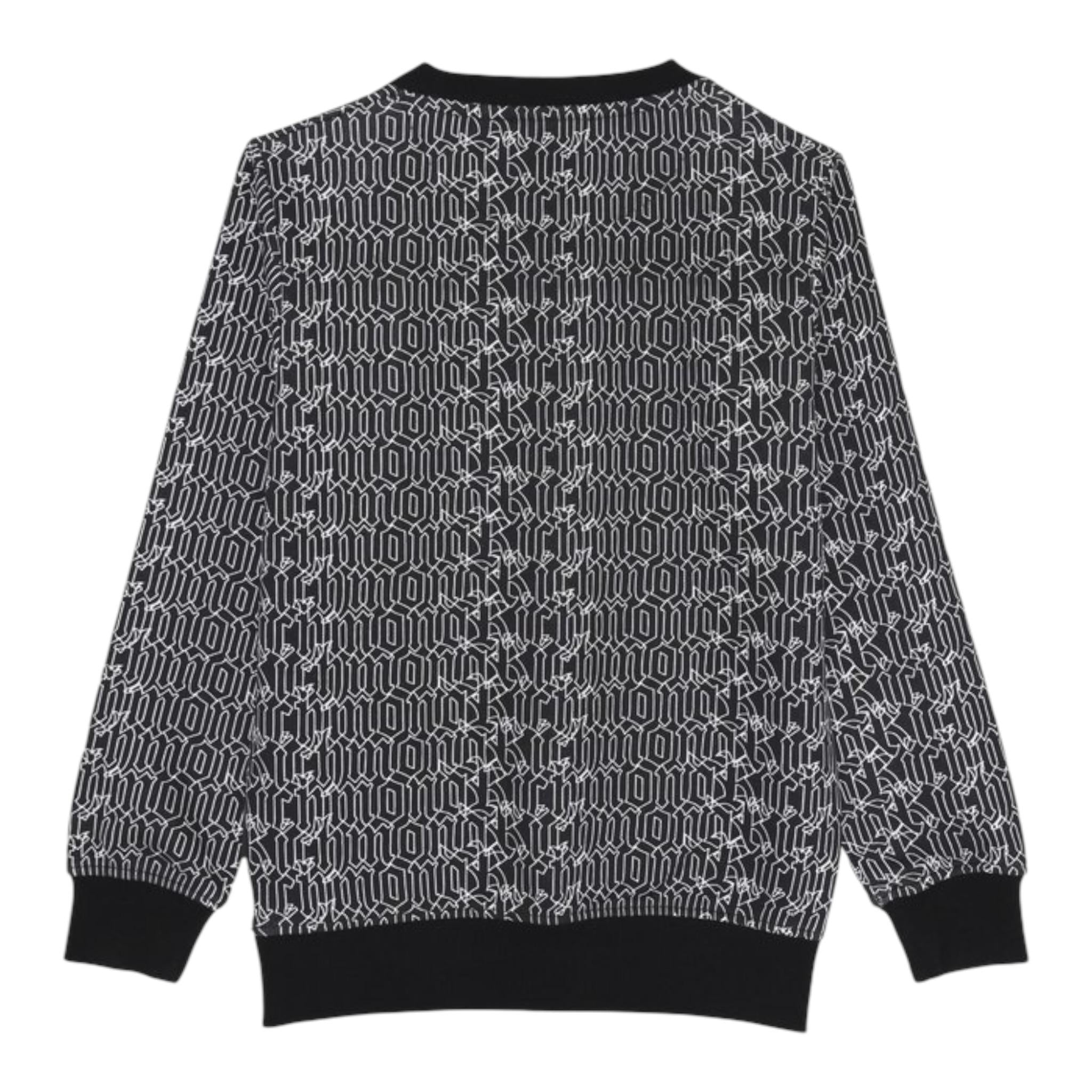 John Richmond Felpa Chiusa Girocollo Tinta Unita con Loghi per Bambino RBP25051FE NERO JOHN RICHMOND 