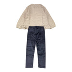 MAYORAL completo 2pz felpa-leggins bicolore Beige/blu per Neonata 2706 BEIGE/BLU MAYORAL 