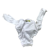 4Giveness Costume Modello Slip Tinta Unita Con Ricami Bianco Per Bambina
