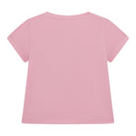 Guess T-Shirt Girocollo Tinta Unita con Stampa per Neonata A5GI03K6YW4 ROSA GUESS 