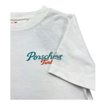 Saint Barth T-Shirt Girocollo Tinta Unita con Stampa per Bambino PORSCHERETRO BIANCO SAINT BARTH 