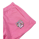 Mousse Short Tinta Unita con Elastico In Vita per Bambina UNILEOX ROSA MOUSSE 