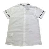 Little Bear Camicia Tinta Unita con Profili In Contrasto per Bambino 8211 BIANCO/BLU LITTLE BEAR 