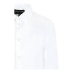 EMPORIO ARMANI camicia tinta unita con logo Bianco per Bambino 8N4CJ0 BIANCO EMPORIO ARMANI 