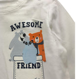 Y-CLU shirt girocollo tinta unita con stampa Bianco per Neonato BYN10713 BIANCO Y-CLU 