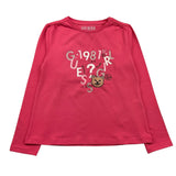 GUESS shirt girocollo tinta unita cn stampa Fuxia per Bambina K4BI05J1314 FUXIA GUESS 