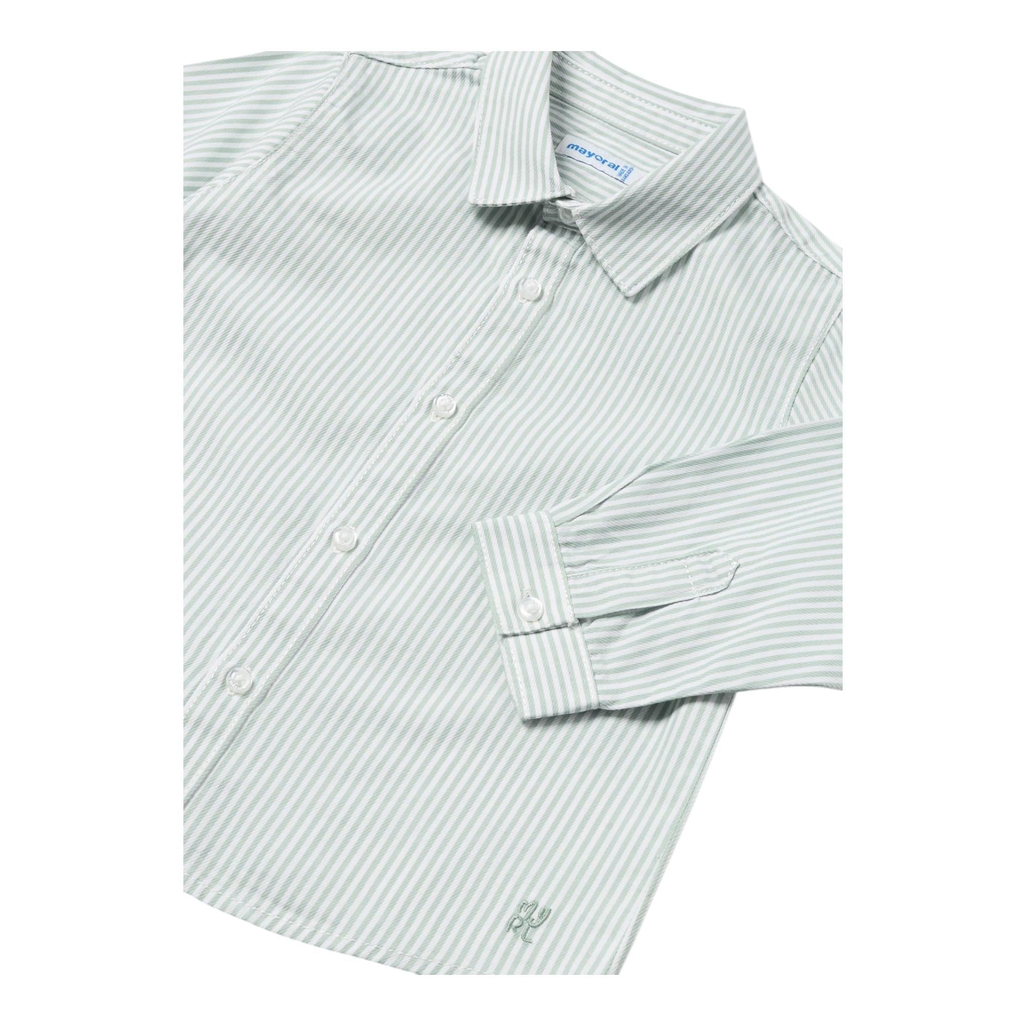 MAYORAL camicia manica lunga fantasia a righe Bianco/verde per Neonato 124X BIANCO/VERDE MAYORAL 