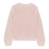 IL GUFO maglia tinta unita con trecce Rosa per Bambina A24MA452EM109 ROSA IL GUFO 