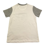 Dnj T-Shirt Girocollo Tinta Unita con Logo per Bambino TSD5114J BIANCO DNJ 
