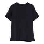 Balmain T-Shirt Girocollo Tinta Unita Logata per Bambino BW8R31 BLU BALMAIN 