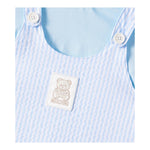 Moschino Completo 2 Pezzi T-Shirt-Salopette per Neonato MUG01I AZZURRO MOSCHINO 