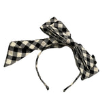 PICCOLA LUDO cerchietto fantasia quadretti Bianco/nero per Bambina BS8WA018 BIANCO/NERO PICCOLA LUDO 