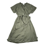 Xacus Abito Mezza Manica Tinta Unita per Bambina 15127 VERDE XACUS 