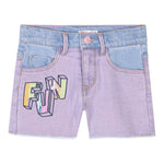 Billieblush Short In Denim con Girovita Regolabile E Paillettes per Bambina U20895 LILLA BillIEBLUSH 