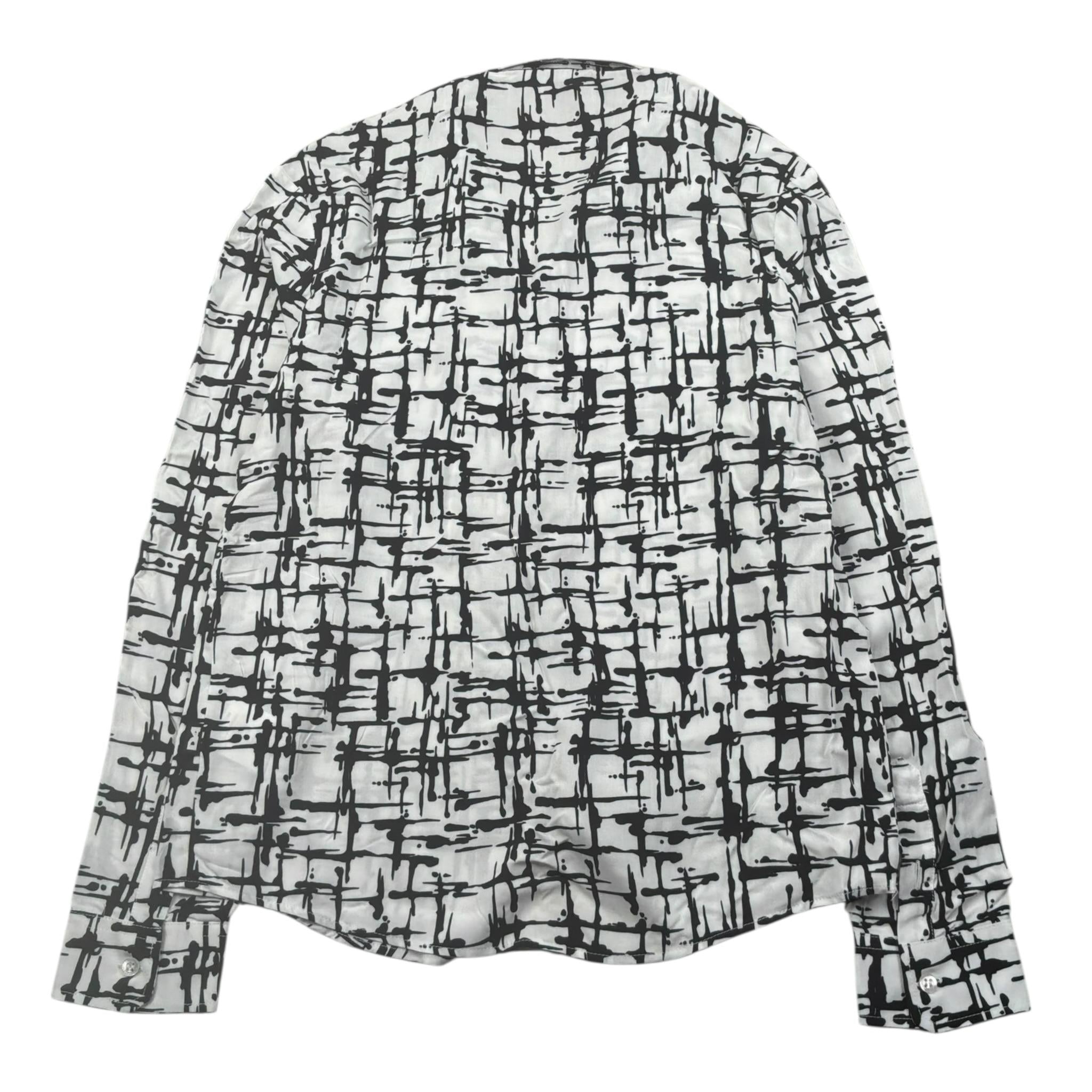 Daniele Alessandrini Camicia Manica Lunga Tinta Unita Stampa Fantasia per Bambino 1235C00199 BIANCO DANIELE ALESSANDRINI 