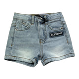 Iceberg Bermuda In Denim Tinta Unita con Girovita Regolabile per Neonato BMICE5100BNX AZZURRO ICEBERG 
