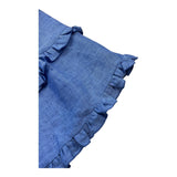 Little Bear Abito Giromanica Tinta Unita con Balze per Bambina 8226 BLU LITTLE BEAR 