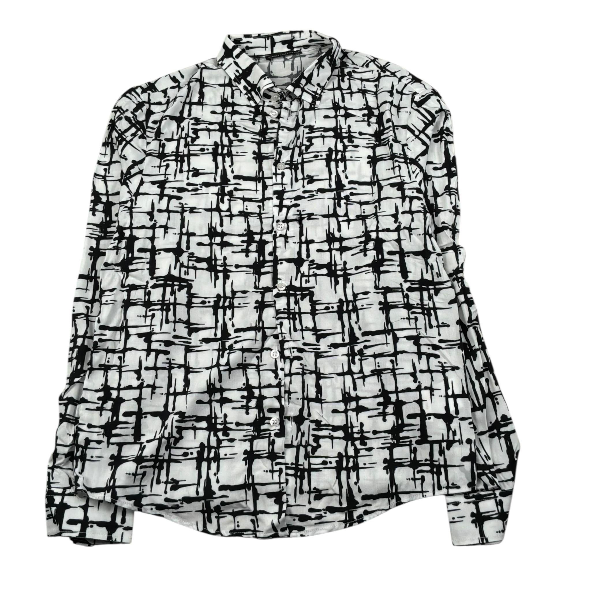 Daniele Alessandrini Camicia Manica Lunga Tinta Unita Stampa Fantasia per Bambino 1235C00199 BIANCO DANIELE ALESSANDRINI 