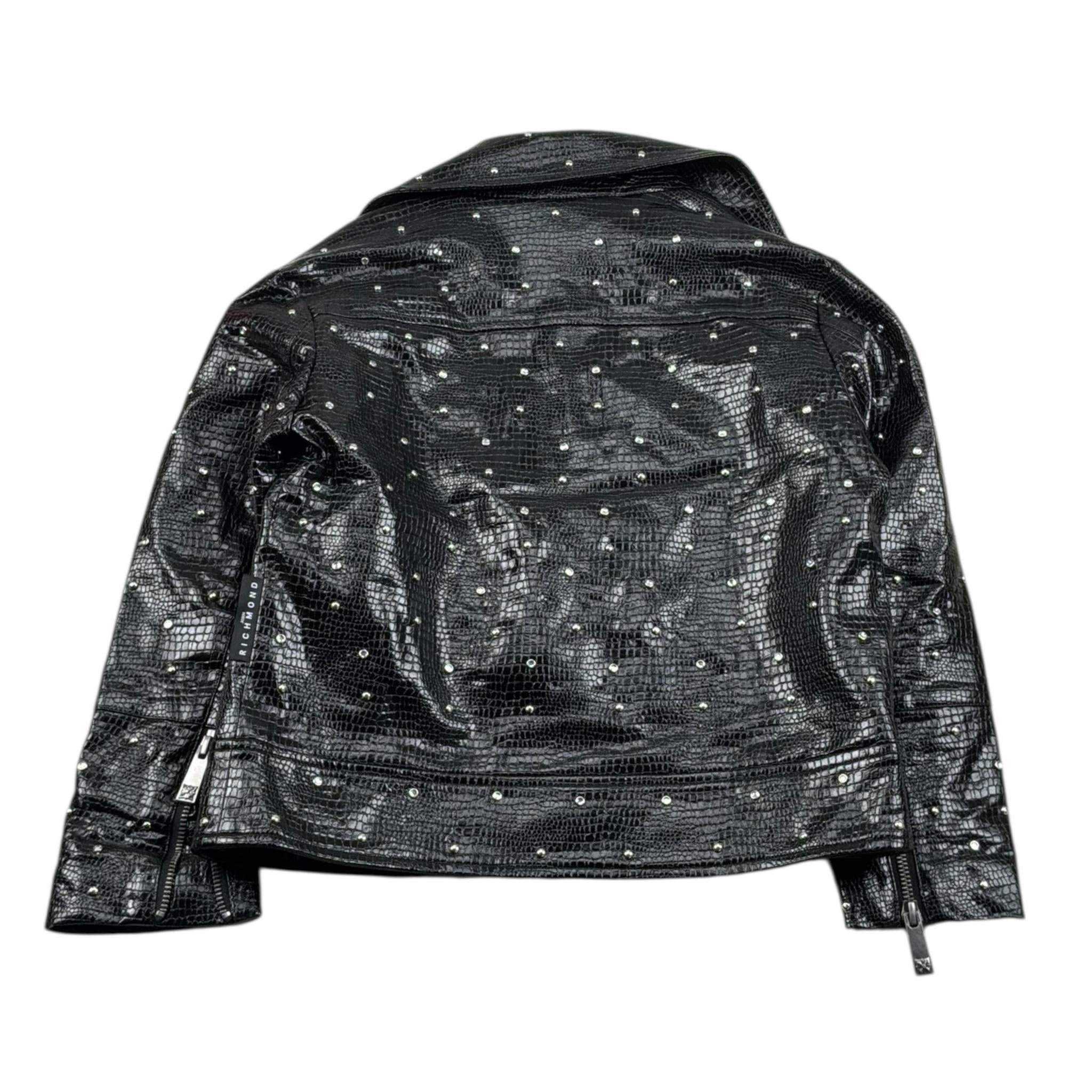 John Richmond Giubbino In Ecopelle con Borchie per Bambina RGP26106GB NERO JOHN RICHMOND 