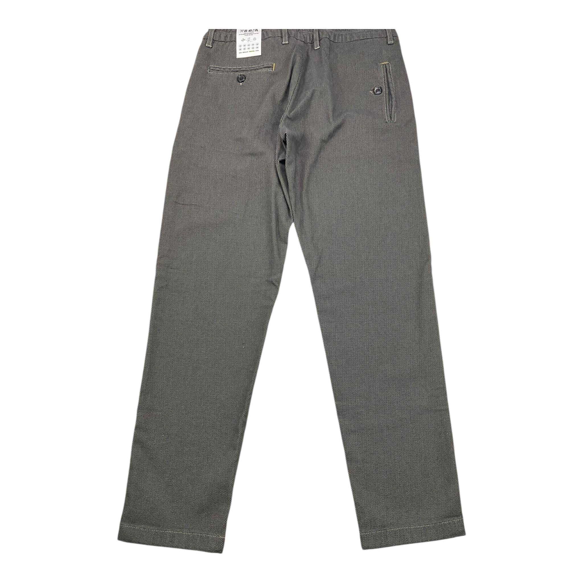 BERNA pantalone tinta unita con microfantasia Nero per Bambino 22566 NERO BERNA 