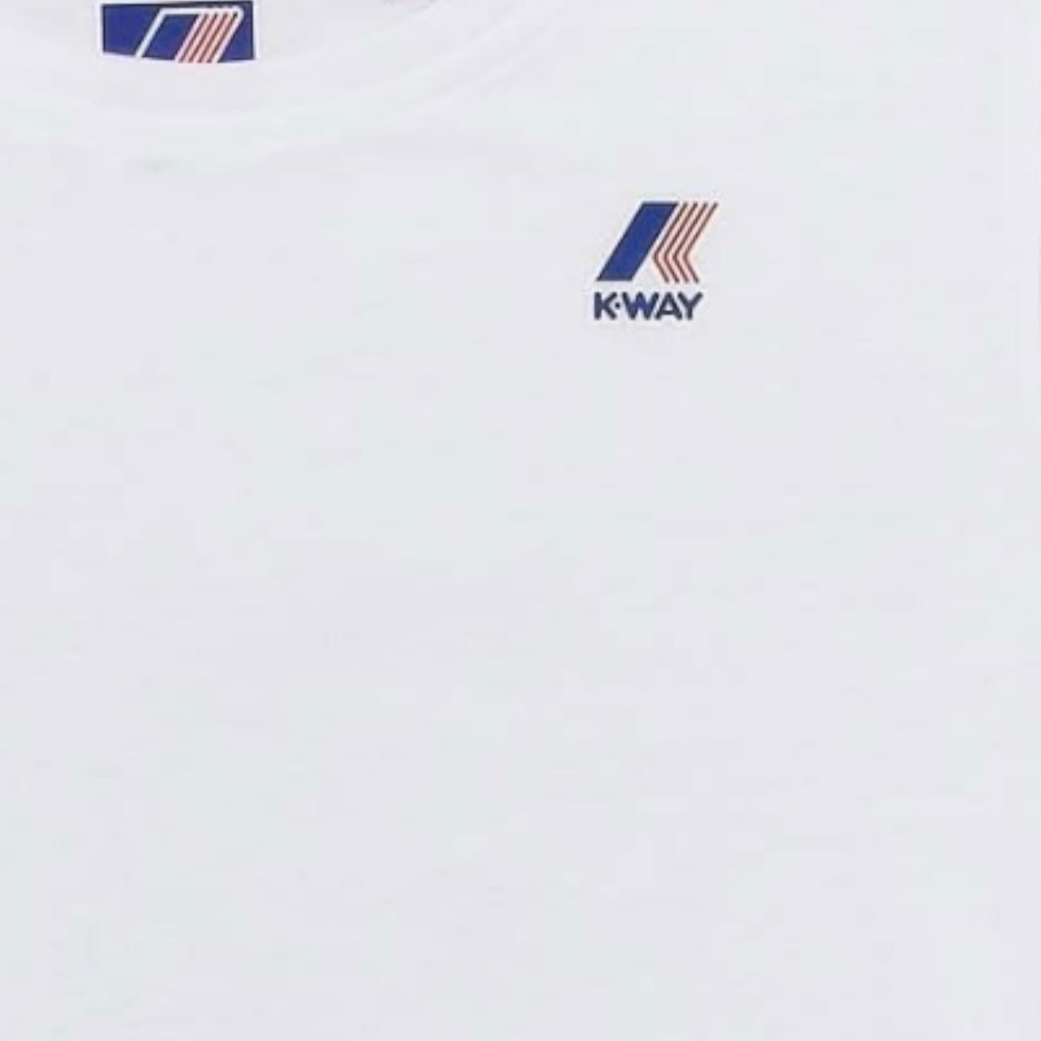 K-Way T-Shirt Girocollo Tinta Unita per Bambino K007JE0 BIANCO K-WAY 